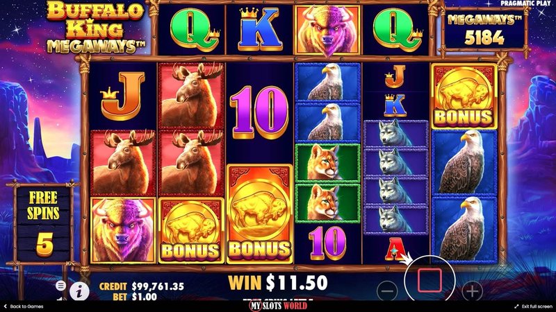 Overview of buffalo king megaways slot